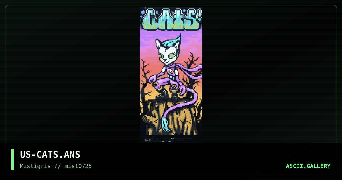 Cats!, by moth, lda, zeus ii, 2025