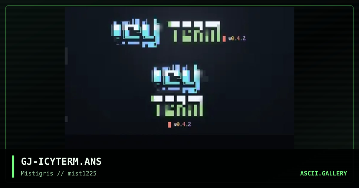 icy term, by grymmjack, 2025