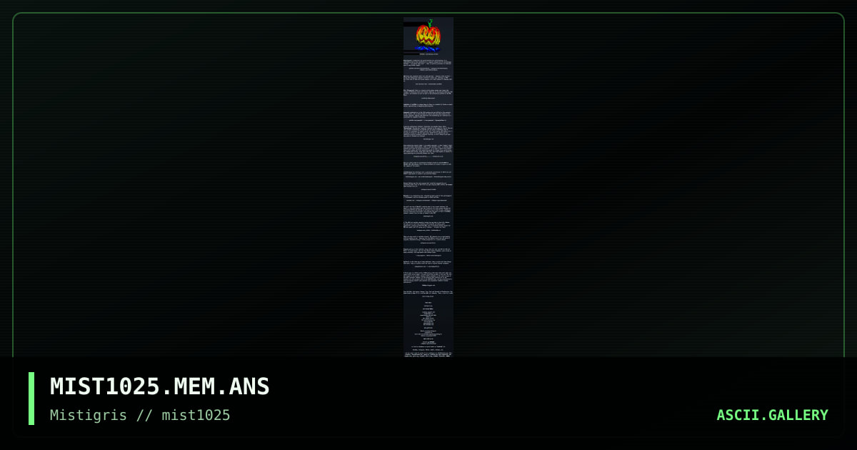 MIST1025 list of contributors, by cthulu, lda, 2025