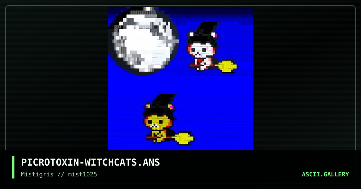witch cats, by picrotoxin, 2025