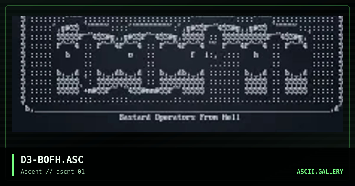 bofh, by demented, 1996