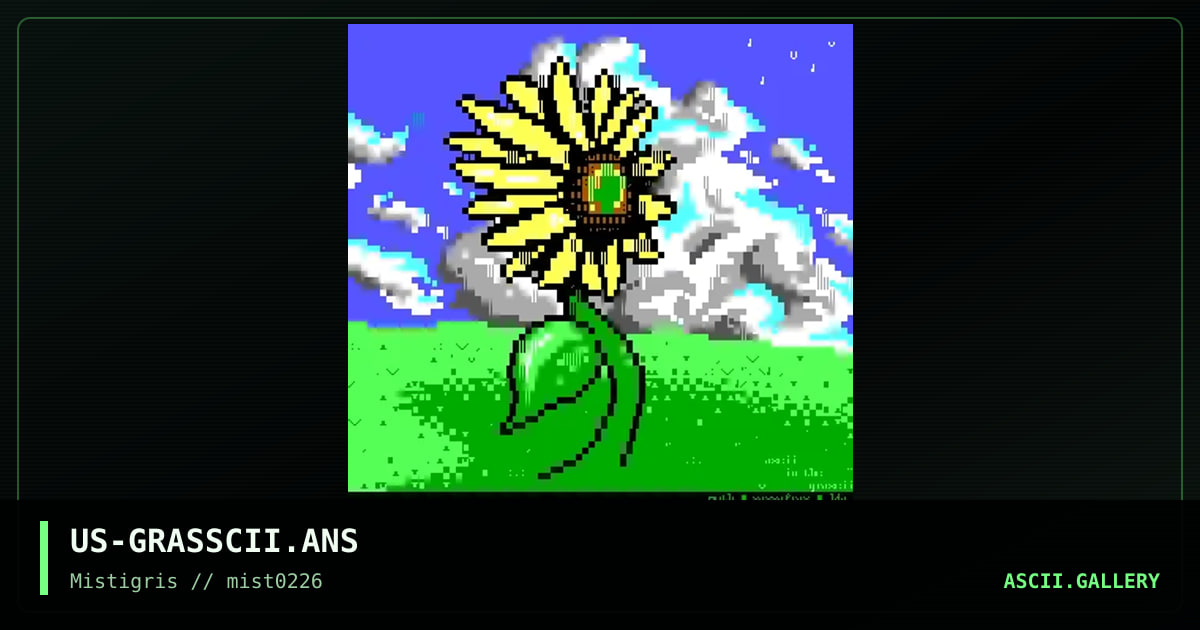 ascii in the grasscii, by lda, moth, sassafras, 2026
