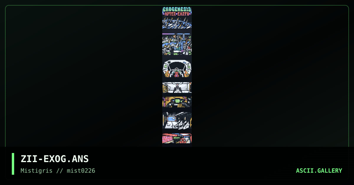Exogenesis (BBS Door game), by zeus ii, 2026
