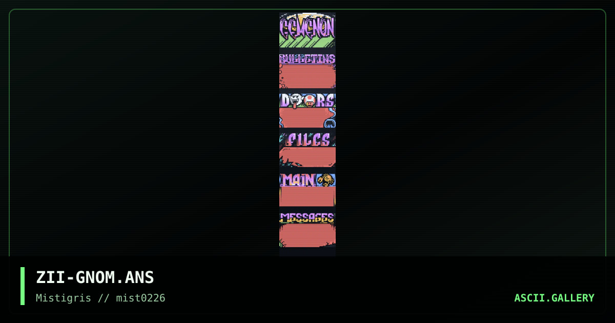 Gemenon BBS (menus), by zeus ii, 2026