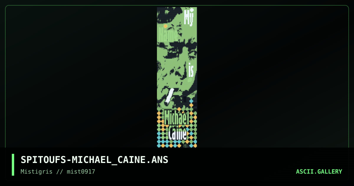 Michael Caine, by spitoufs, 2017