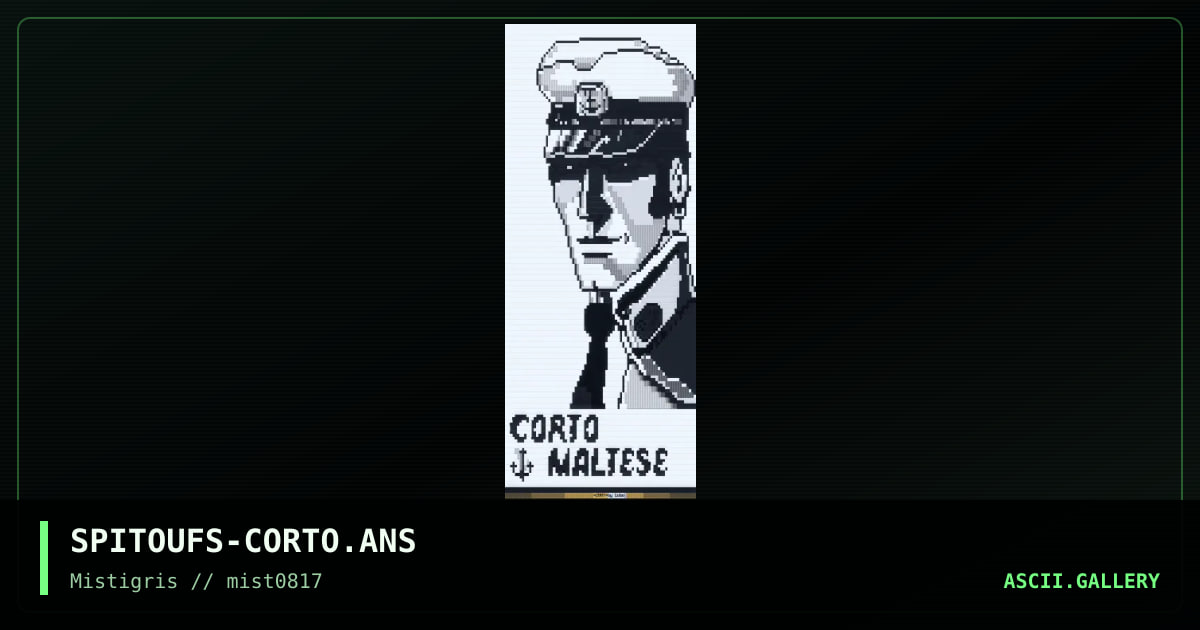 Corto Maltese, by spitoufs, 2017