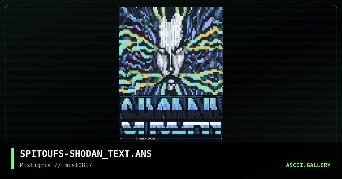 SHODAN, by spitoufs, 2017