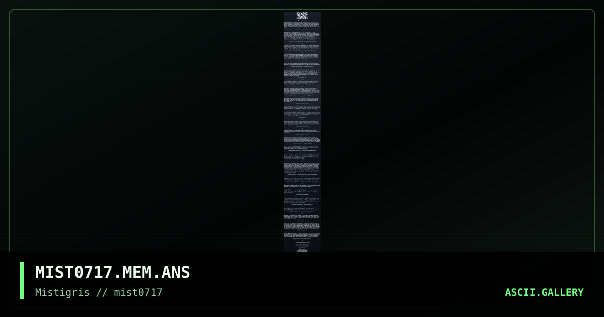 MIST0717 Memberlist, by cthulu, nail, 2017
