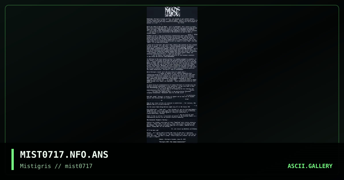 MIST0717.NFO.ANS, by cthulu, nail, 2017