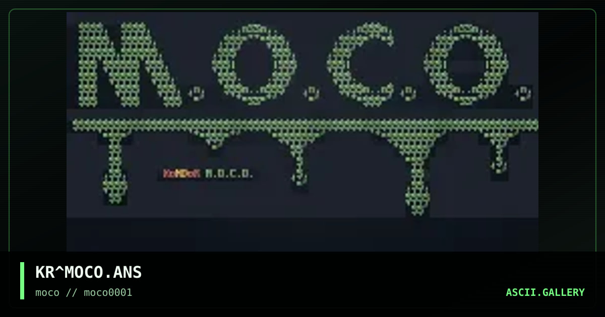 KR^MOCO.ANS, by kondor, 1996