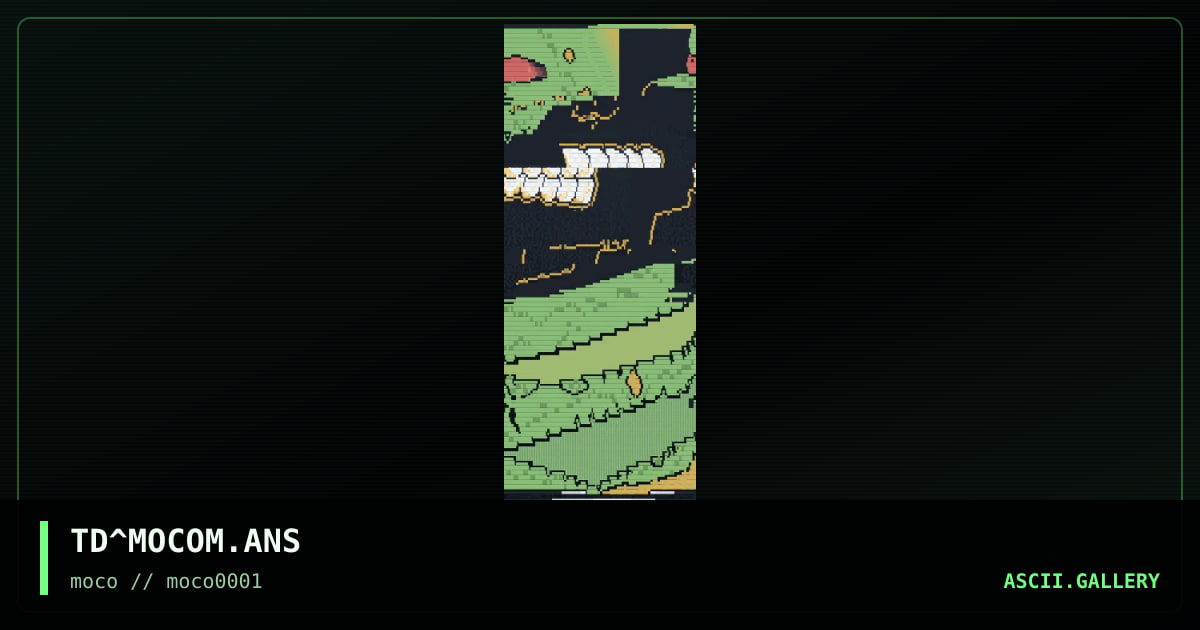TD^MOCOM.ANS, by the dr, 1996