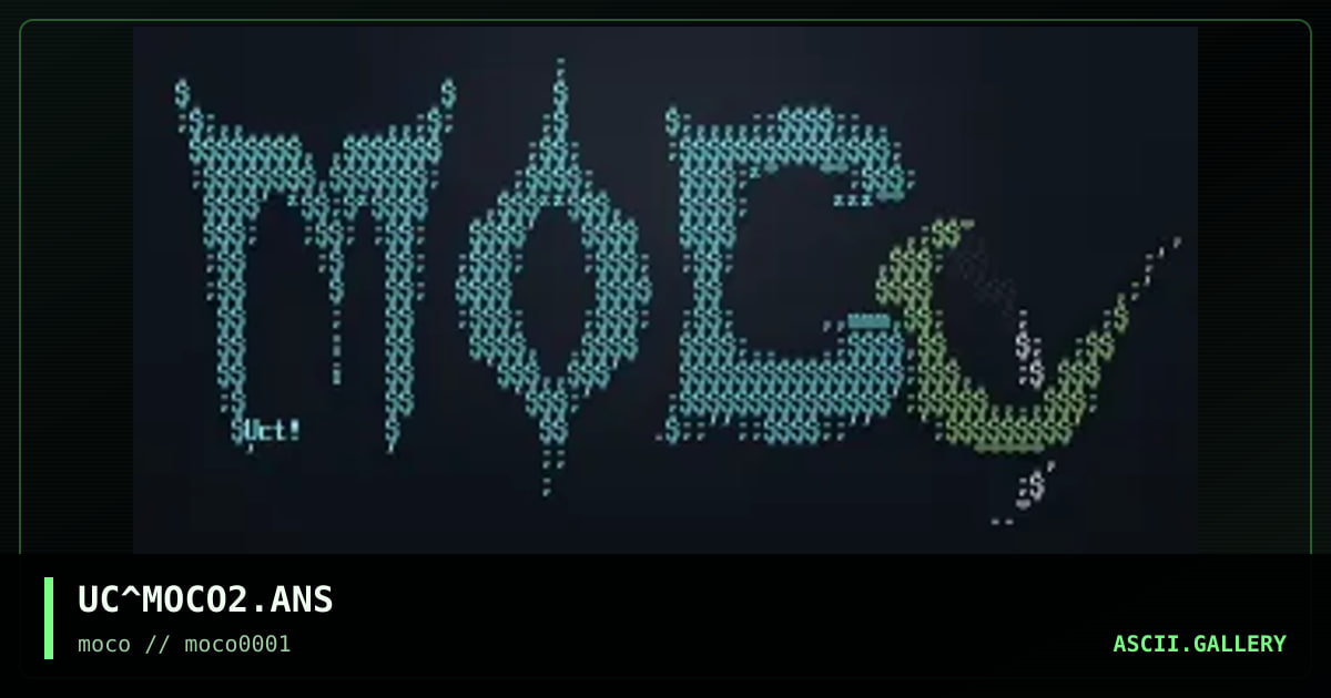 UC^MOCO2.ANS, by uctumi, 1996