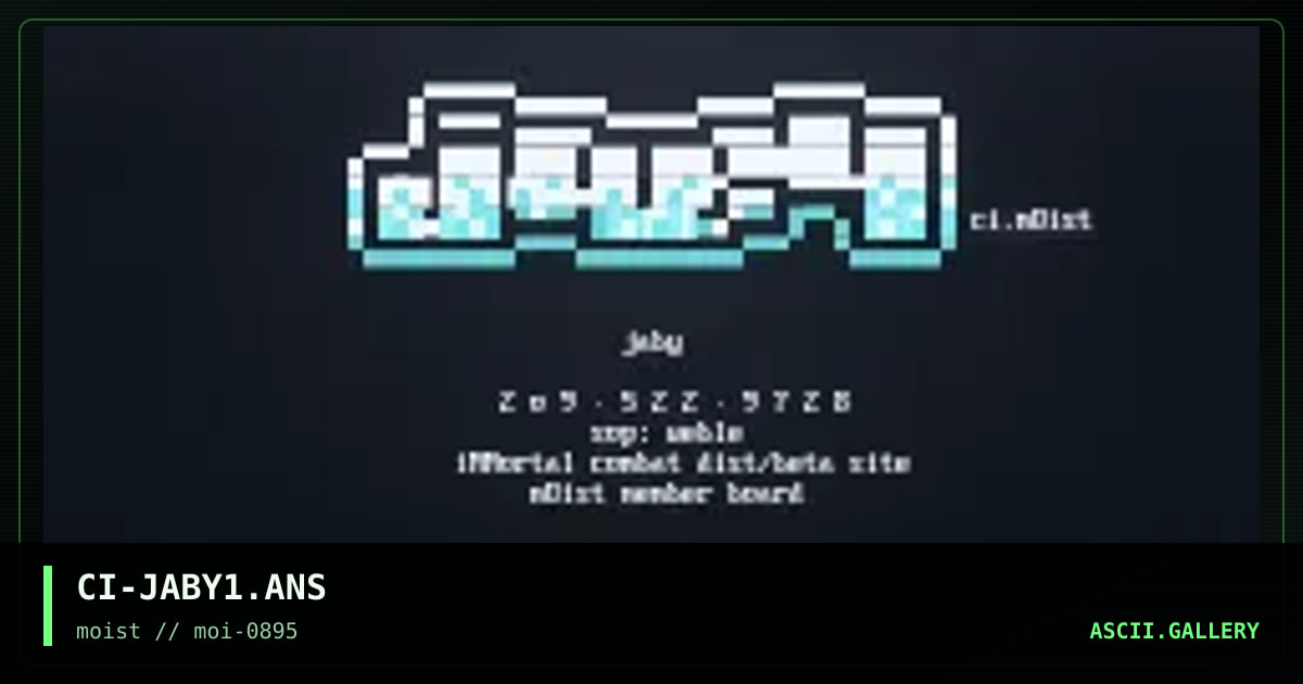 Jaby, by civid, 1995