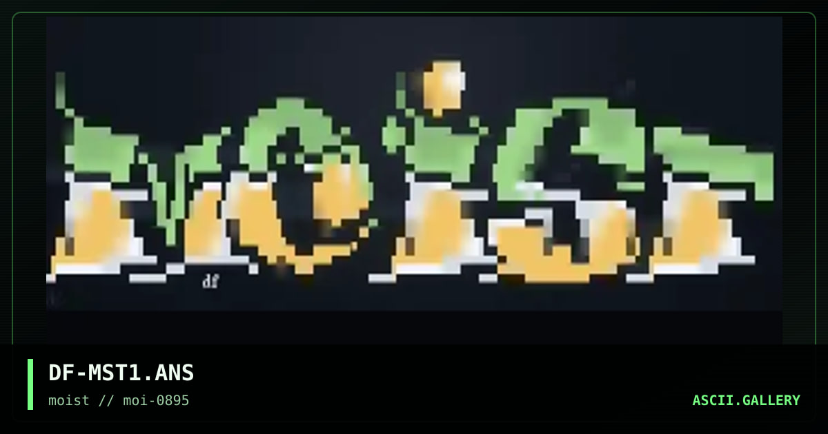 Moist Logo, by darkforce, 1995