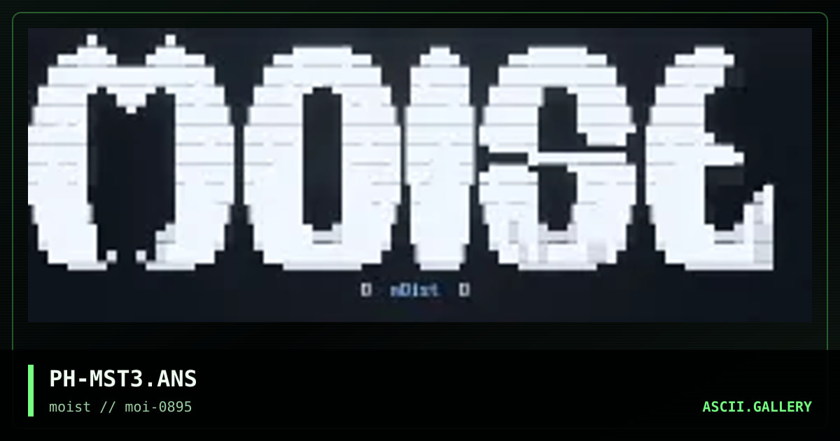 Moist Logo, by phantax, 1995