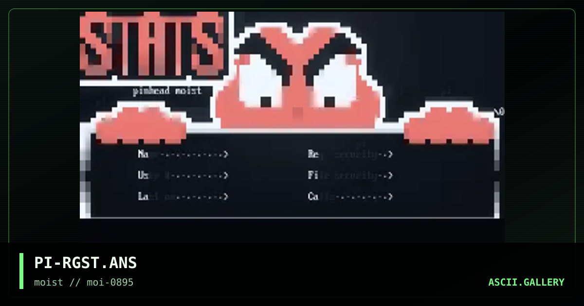RG Stat Screen, by pinhead, 1995