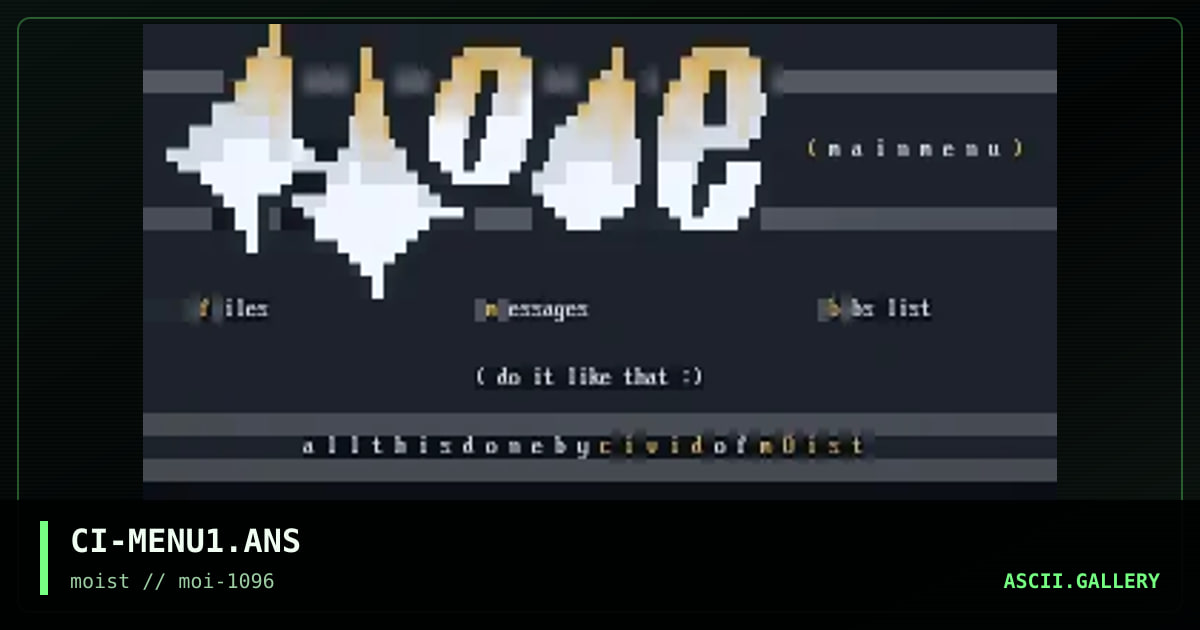 CI-MENU1.ANS, by civid, 1996