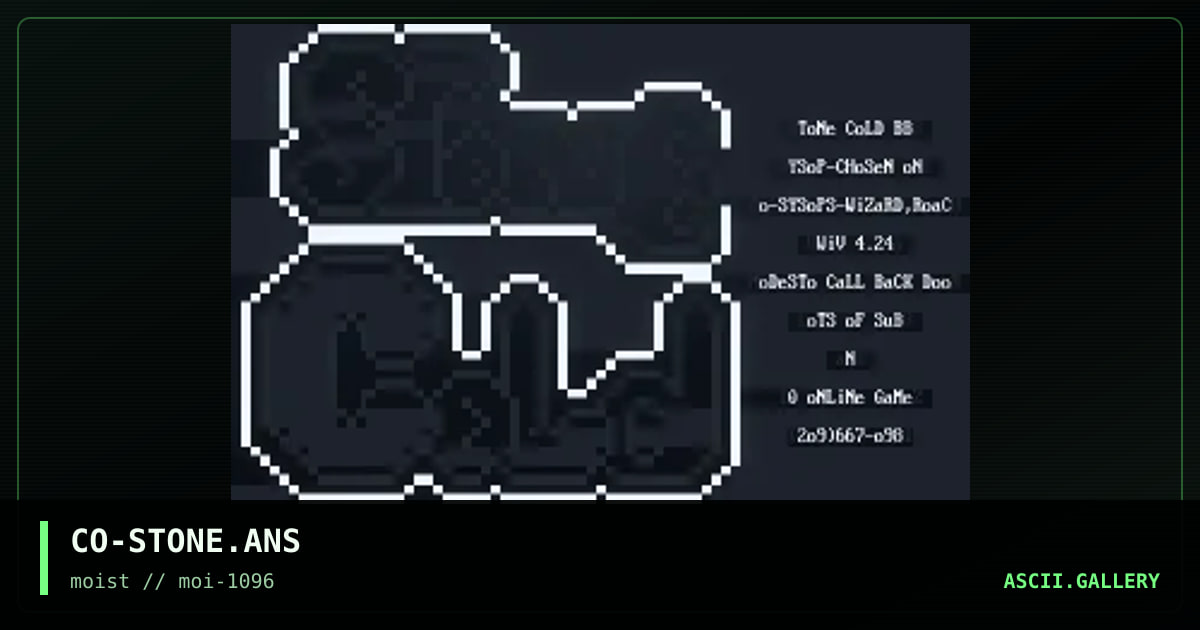 CO-STONE.ANS, by chosen one, 1996