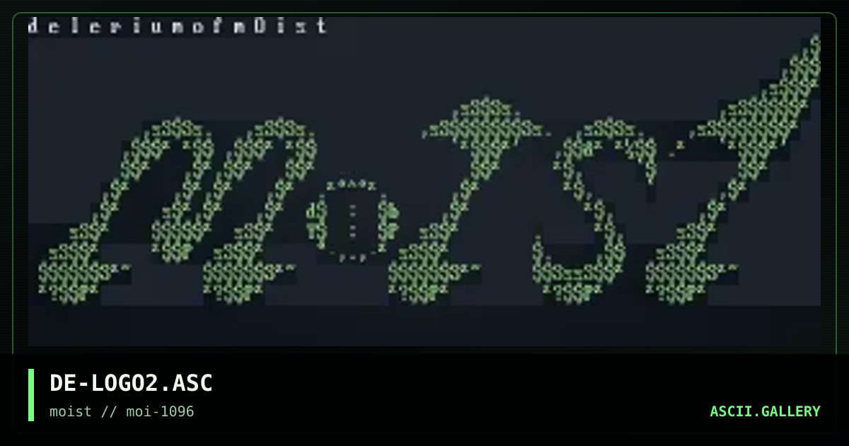 DE-LOGO2.ASC, by delirium, 1996