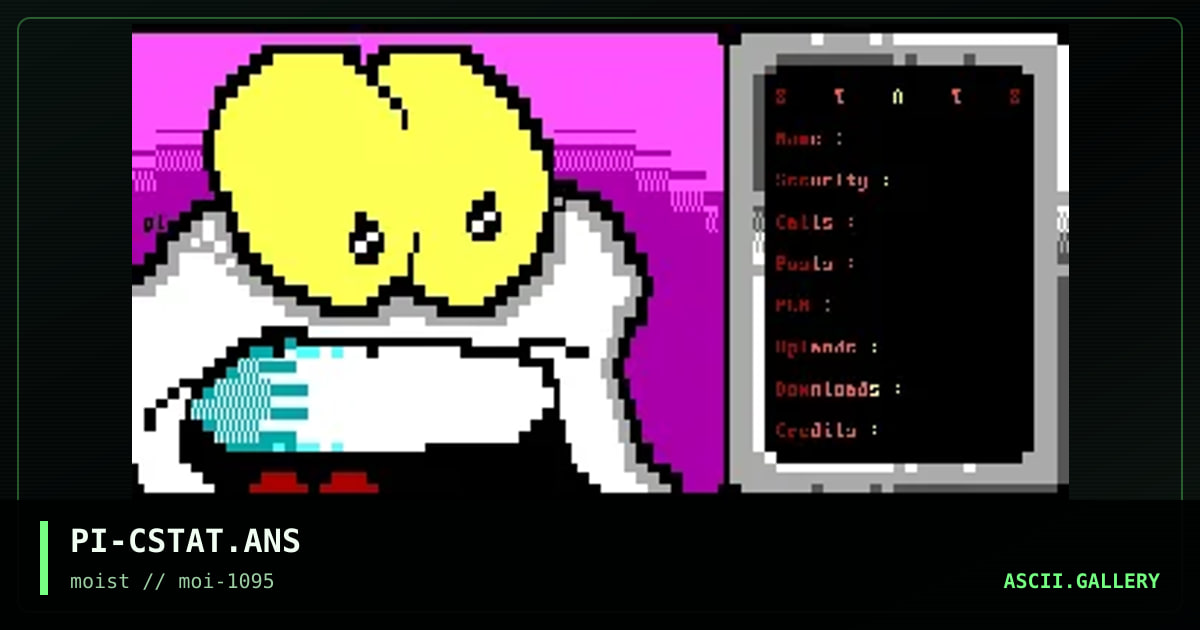 a cool stat screen, by pinhead, 1995