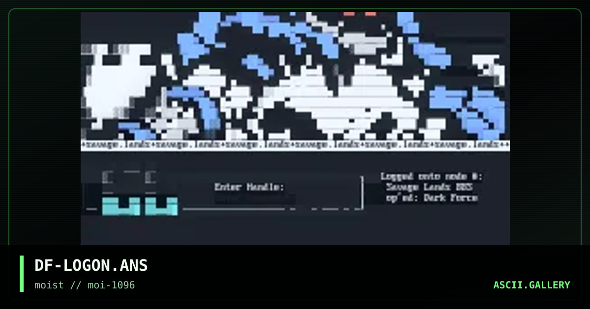 DF-LOGON.ANS, by dark force, 1996
