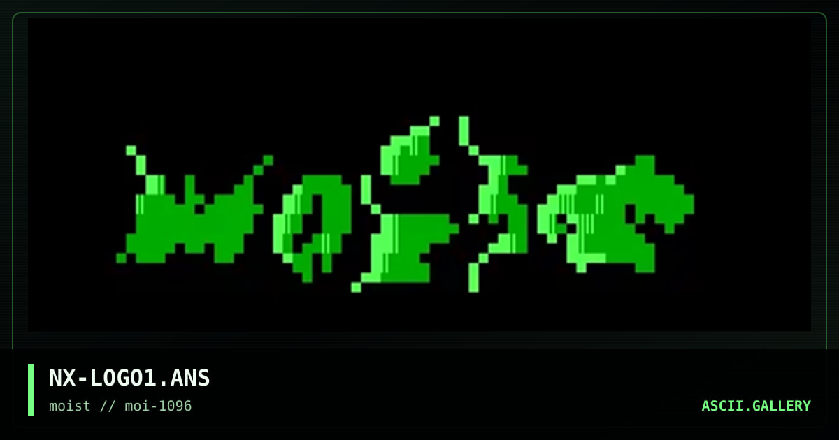 NX-LOGO1.ANS, by nofx, 1996