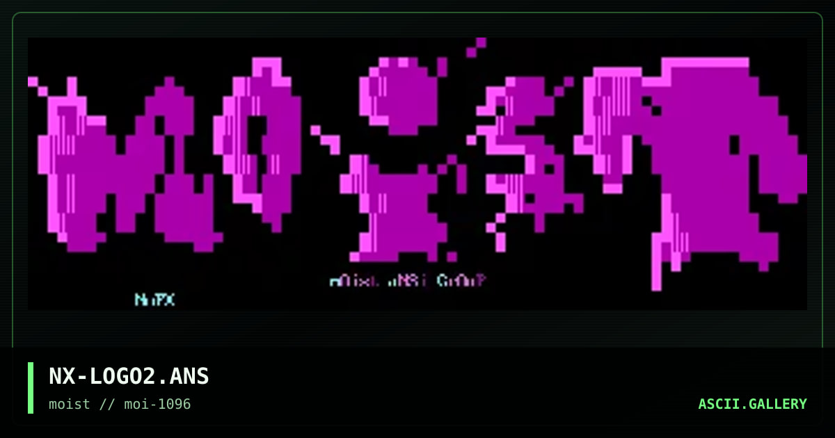 NX-LOGO2.ANS, by nofx, 1996