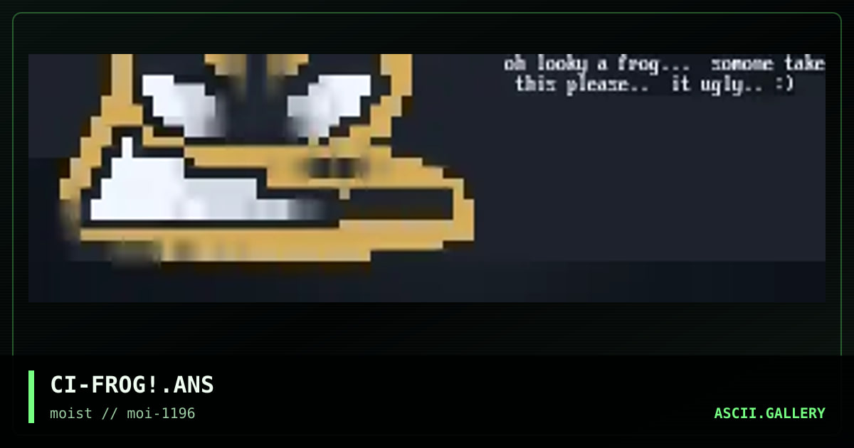 CI-FROG!.ANS, by civid, 1996