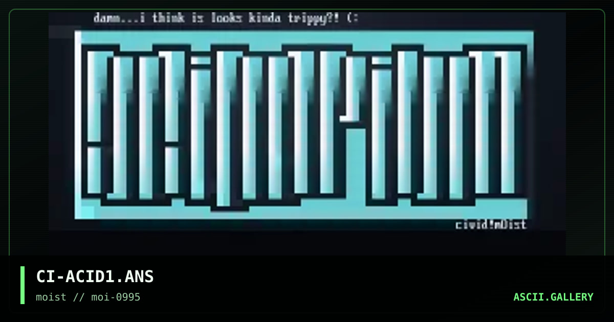 Acidopium Logo, by civid, 1995