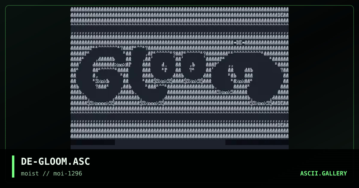 DE-GLOOM.ASC, by delirium, 1996
