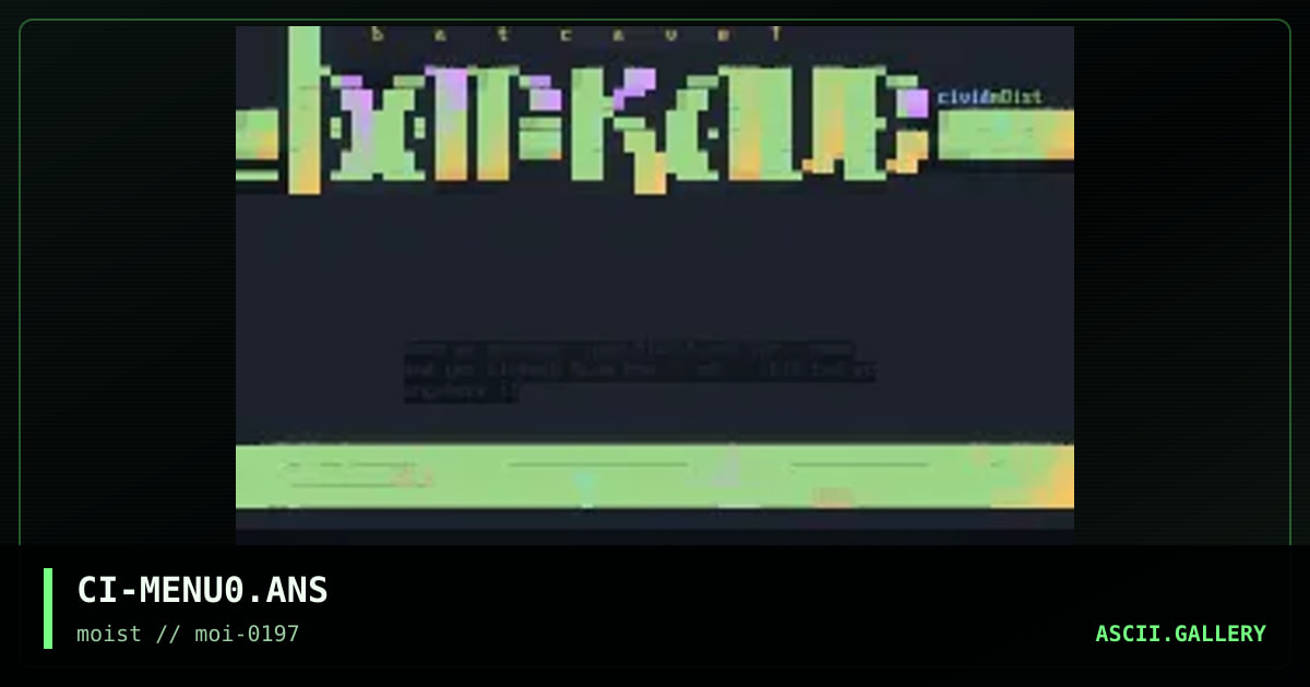 CI-MENU0.ANS, by civid, 1997