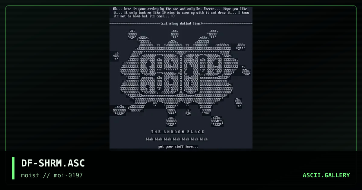 DF-SHRM.ASC, by dr freeze, 1997