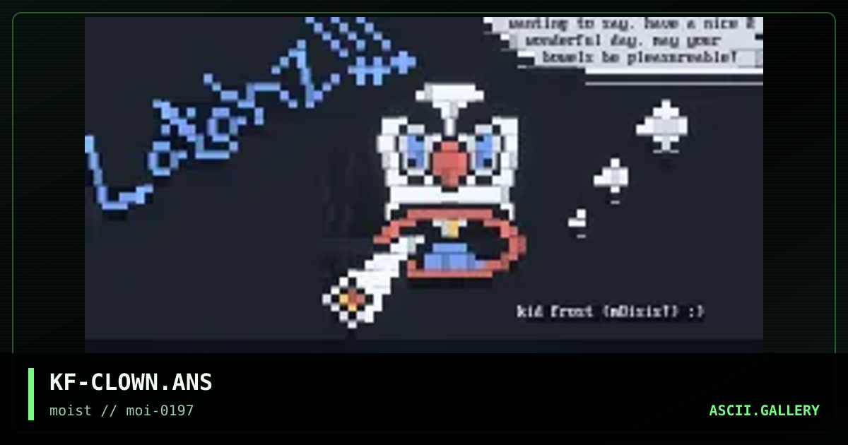 KF-CLOWN.ANS, by kid frost, 1997