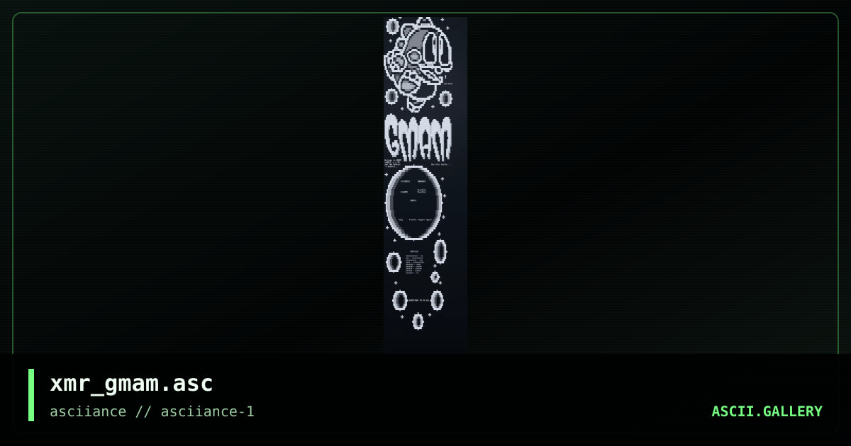 xmr_gmam.asc, by xmr, 2004