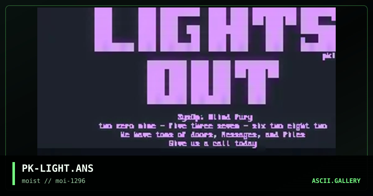 PK-LIGHT.ANS, by psyco killer, 1996