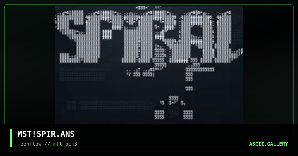 MST!SPIR.ANS, by mist, 2001