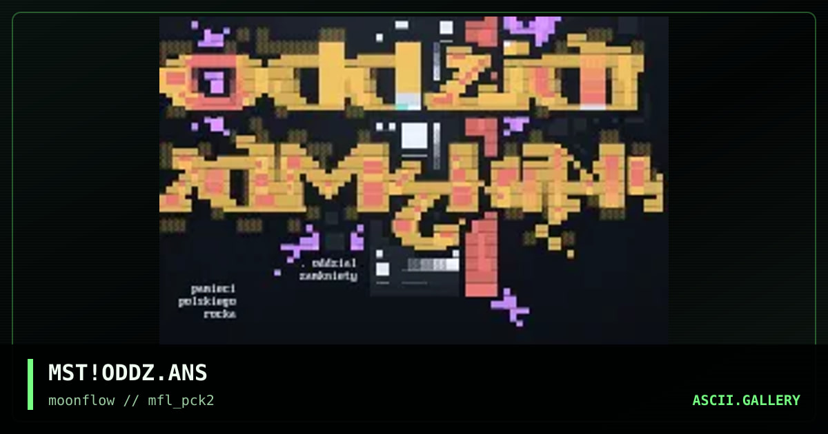 MST!ODDZ.ANS, by mist, 2002