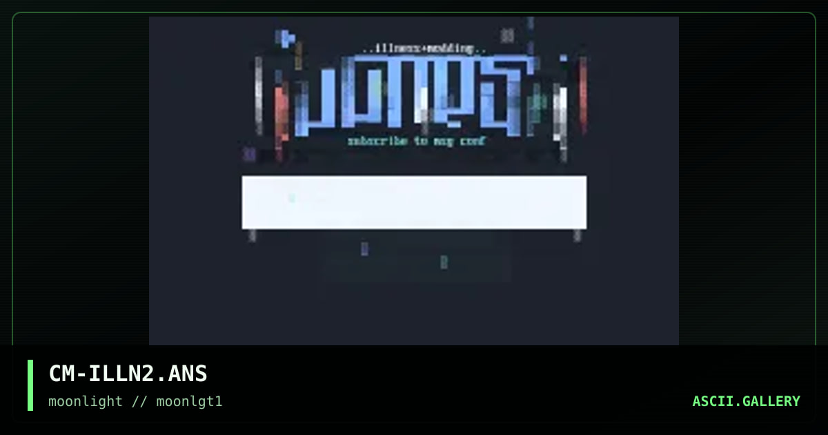 illness ansi (for msg conf mod), by cheeze monkey, 1996