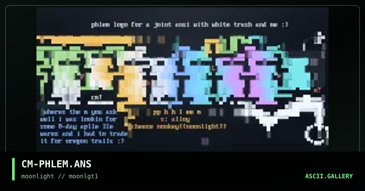 phlem! (for white trash/cm joint), by cheeze monkey, 1996
