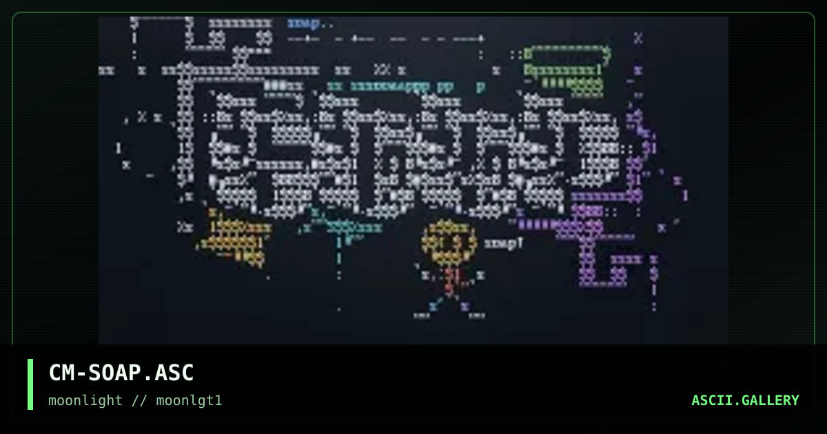 soap! ascii :), by cheeze monkey, 1996