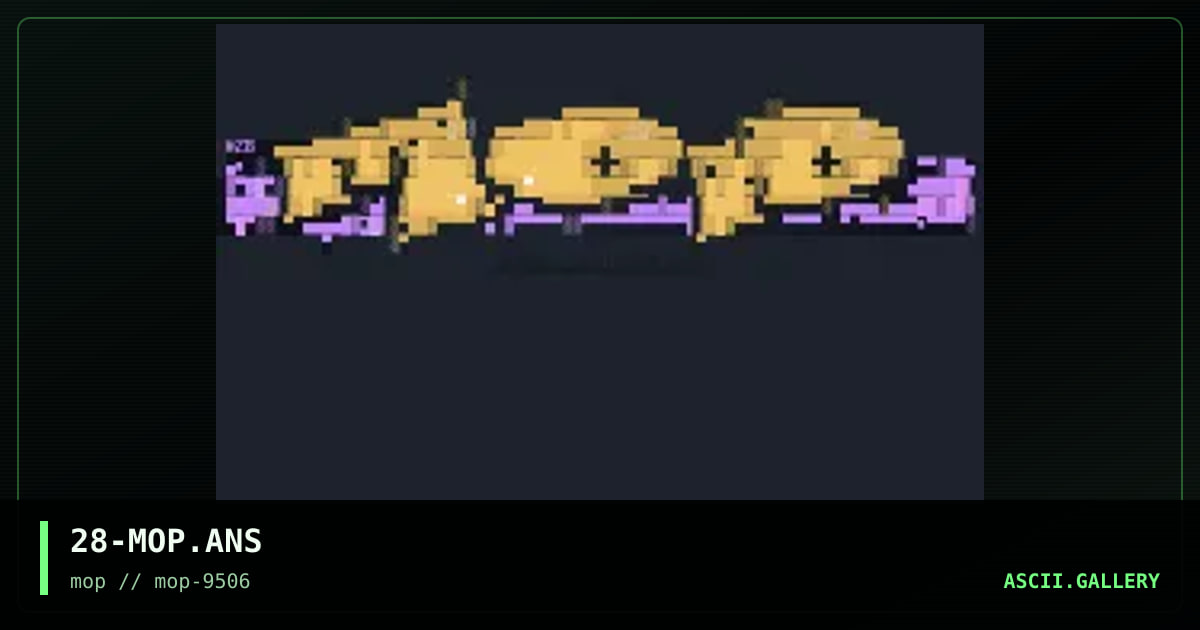 mop, by number 28, 1995