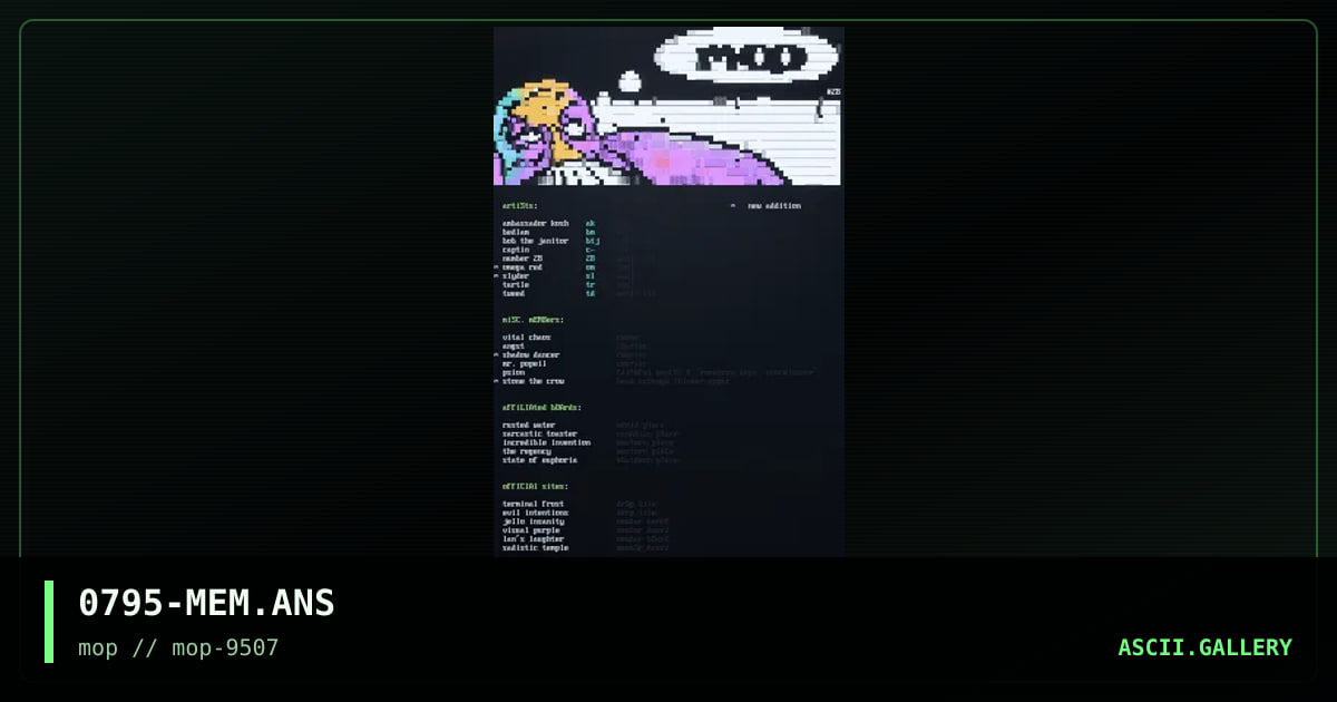 7/95 Member Listings, by number 28, 1995