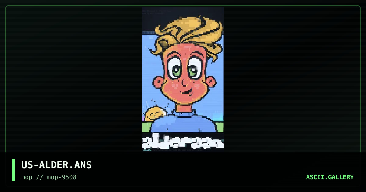 alDERAAn!, by bob the janitor, number 28, 1995