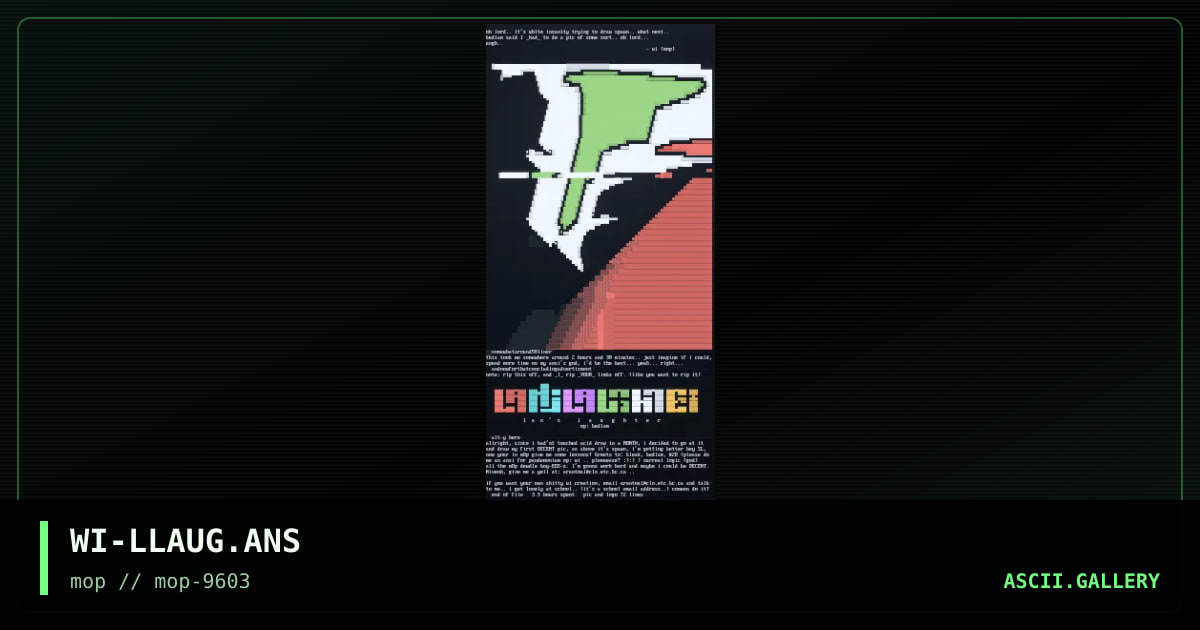 Lan's Laughter! (bahahah), by white insanity, 1996