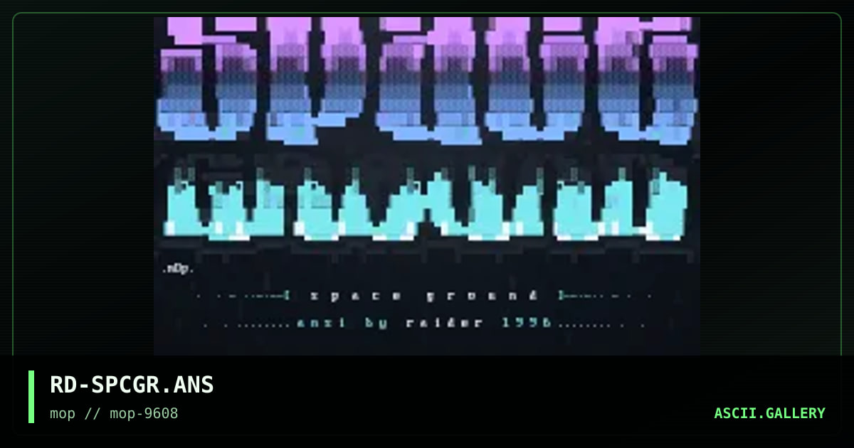 space ground, by raider, 1996