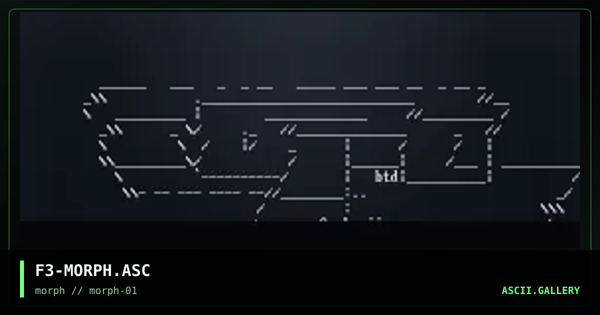 morph!ascii, by feral, 1997