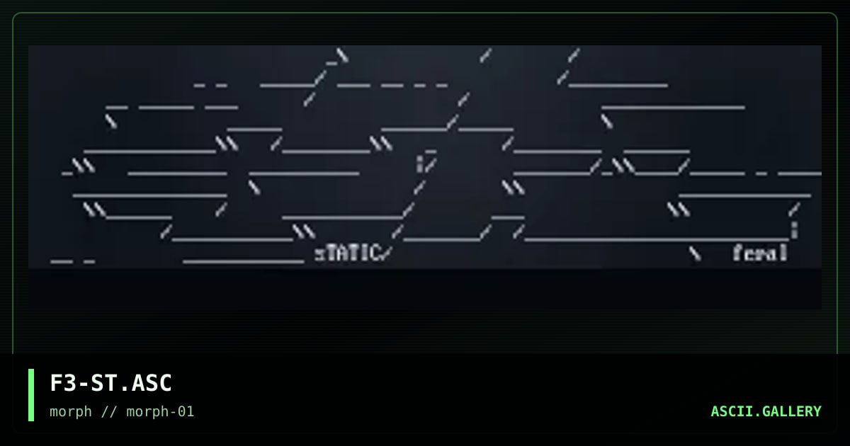 static, by feral, 1997
