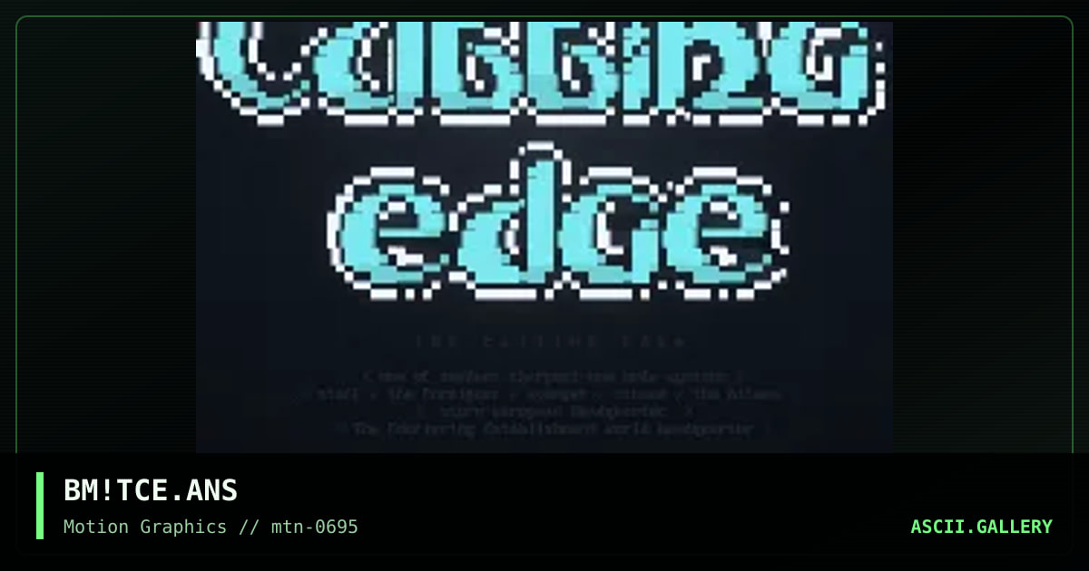 The Cutting Edge, by blindman, 1995