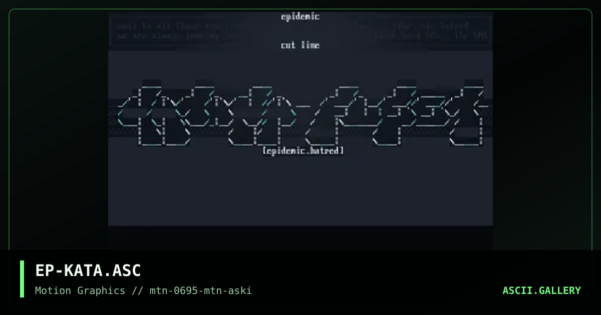 Katana Fleet Ascii, by epidemic, 1995