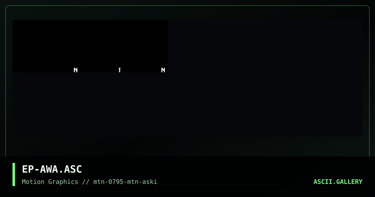 Awards 95' ascii, by epidemic, 1995